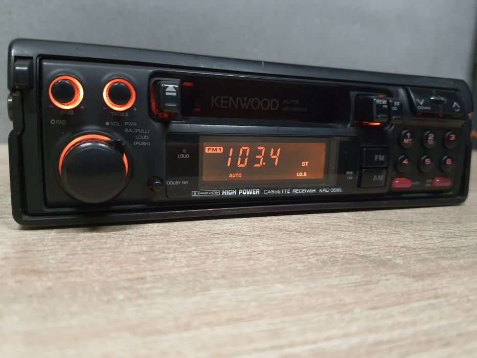 Radio samochodowe Kenwood KRC-352L Vintage Klasyk lat 90 Bmw Mercedes