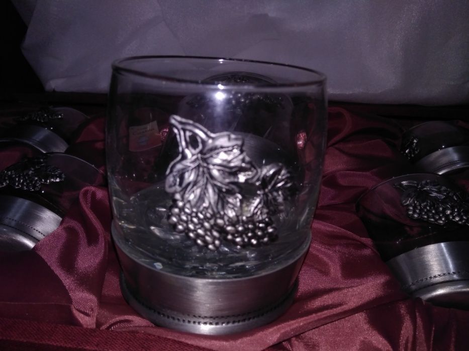 Serviço Balde Gelo e 6 copos - Estanho