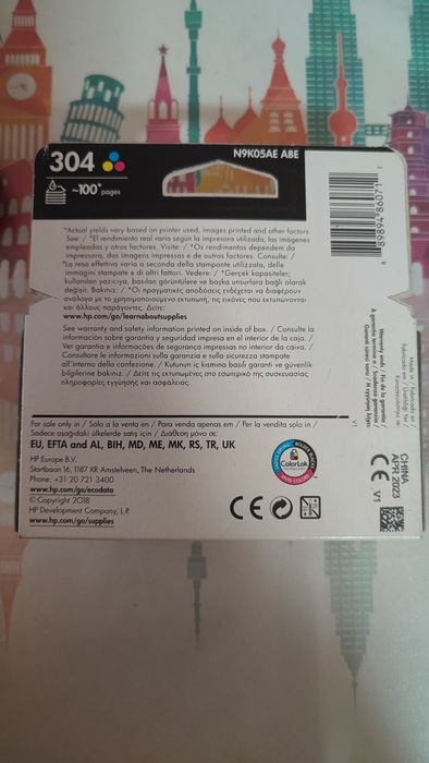 Tinteiro cores HP 30464750941570050121