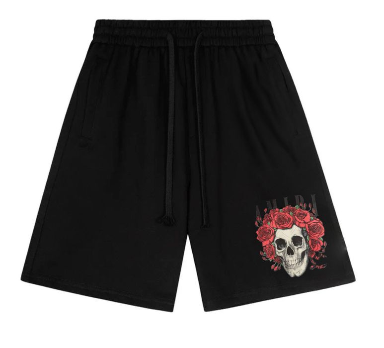 Спортивные шорты Amiri Logo унисекс черные Амири Новые модели на лето