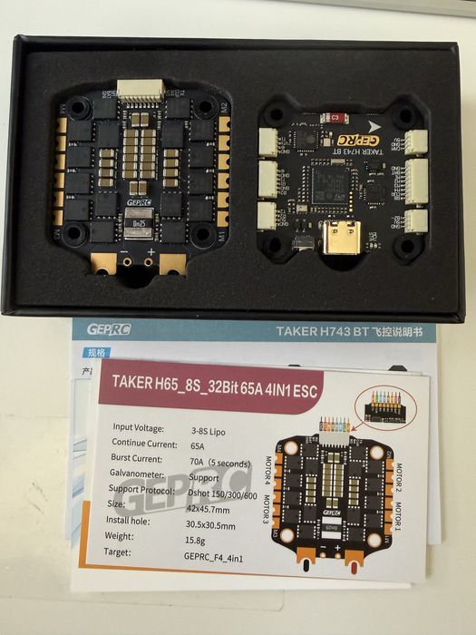 GEPRC TAKER H743 BT 32Bit 65A Stack