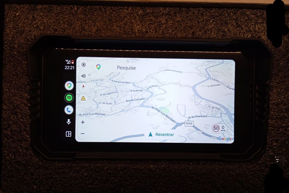 Carpaly para mota android auto 6.25 polegadas
