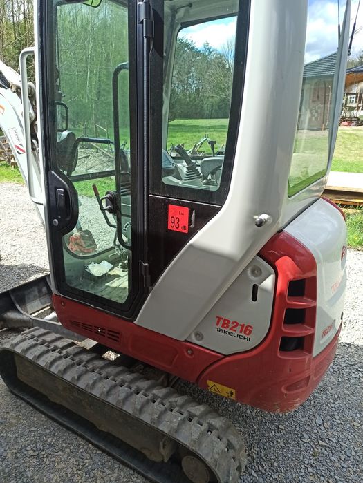 Takeuchi TB 216 powertilt komplet łyżkę