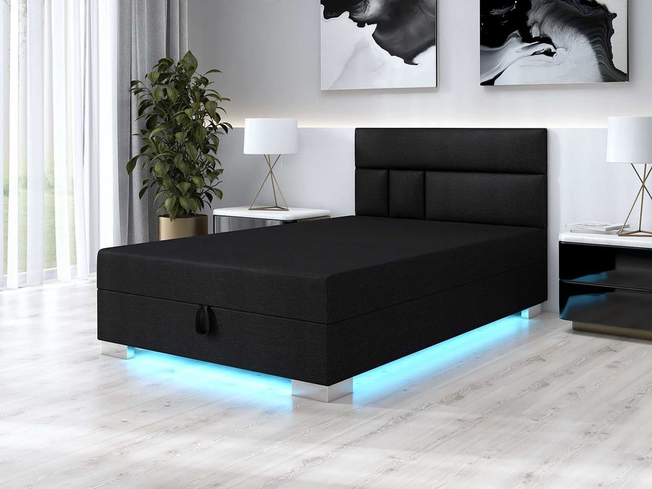 Tapczan pojedynczy Łóżko tapicerowane Sofa jednoosobowa Materac Kanapa