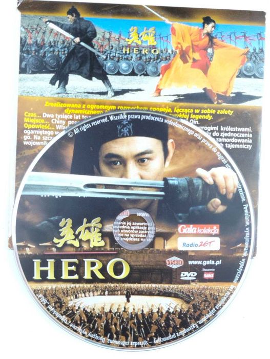 Hero film DVD płyta