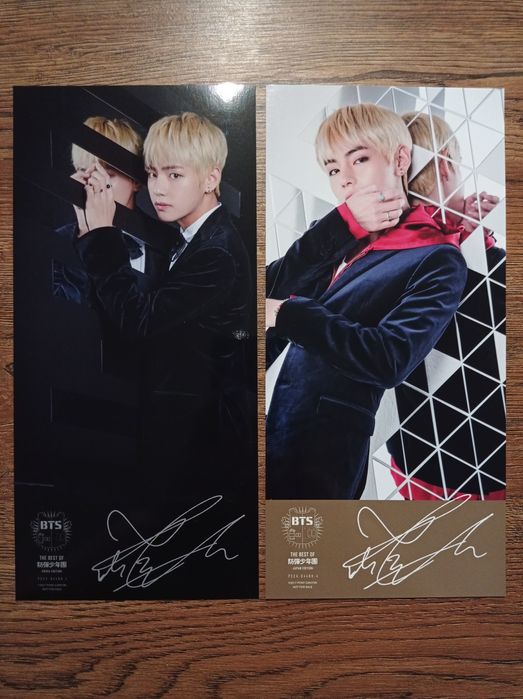 The Best of BTS V Taehyung postcard set Japan + Korea Edition