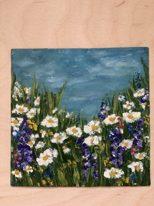 Картина маслом ( холст, олійні фарби, 13 на 13 см)