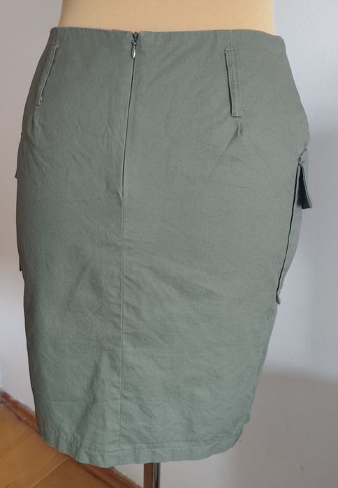 Spódnica cargo khaki  z kieszeniami Top Secret 36