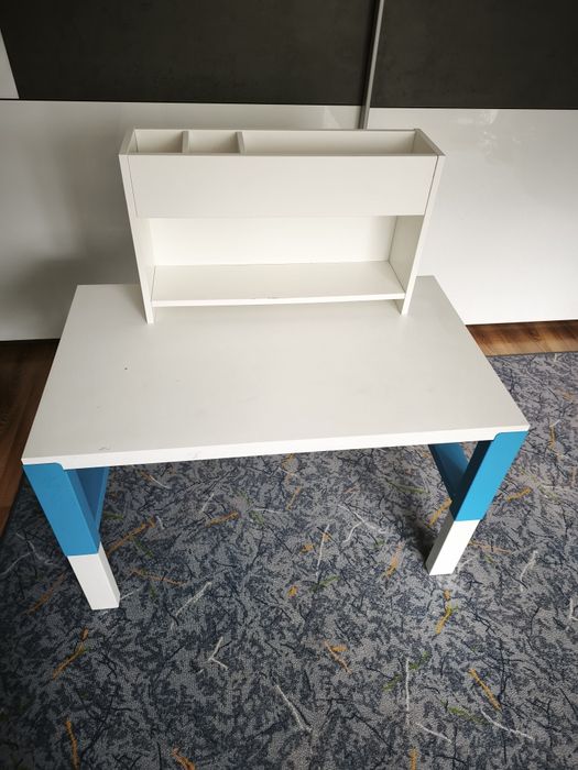 IKEA PÅHL biurko dziecięce regulowane + nadstawka | 2 sztuki