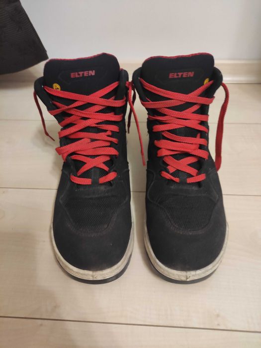 Męskie bezpieczne buty robocze Elten Lakers Black Mid r.43 S1P SRC