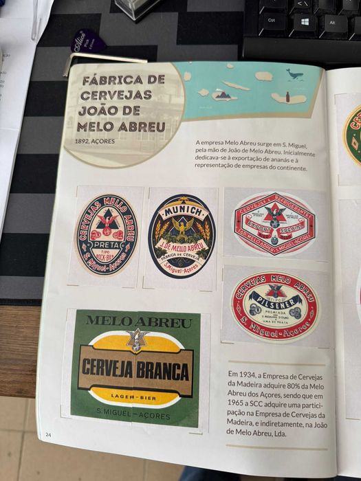 Caderneta de Cromos completa " Omundo da Sociedade Central de Cervejas ate 1975"