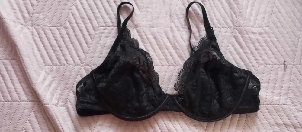 Damski czarny biustonosz