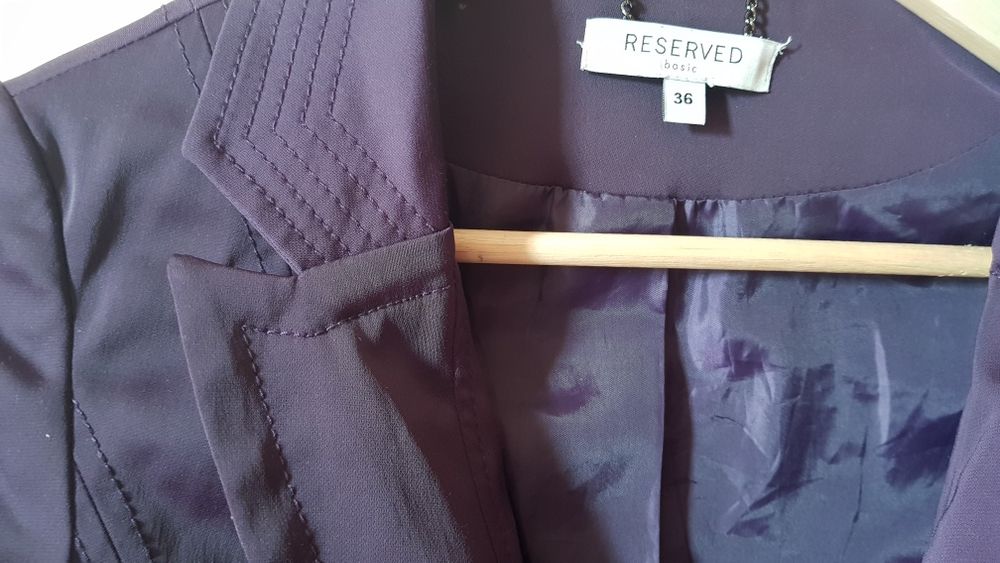 Żakiet Reserved Basic ciemny fiolet 36