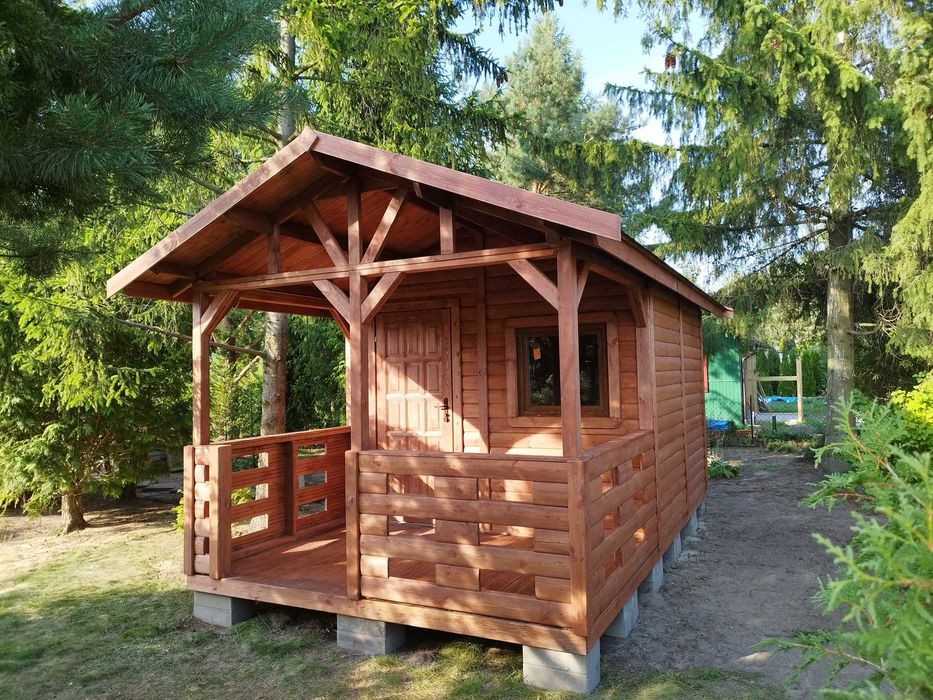 domek letniskowy parterowy , 3mx5m, do samodzielnego montażu, szkieletowy, ogrodowy,