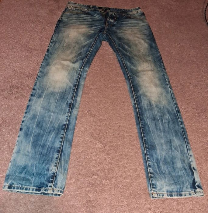 Spodnie dżinsy/jeansy męskie "slim straight fit" rozmiar 32/34
