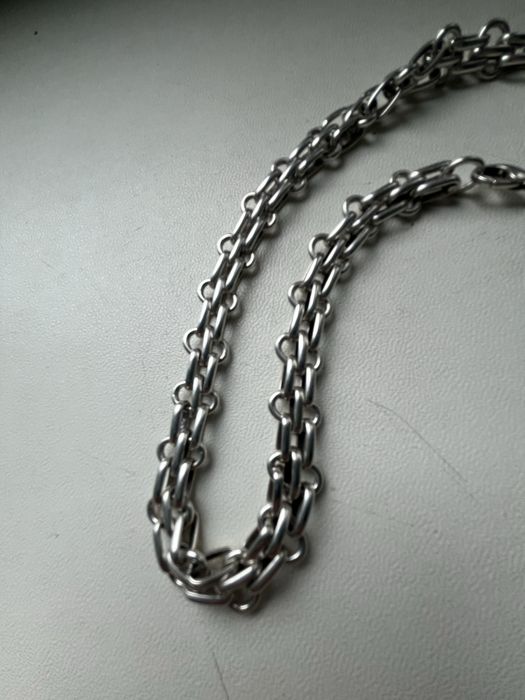 Srebrny gruby lancuszek 69g,925
