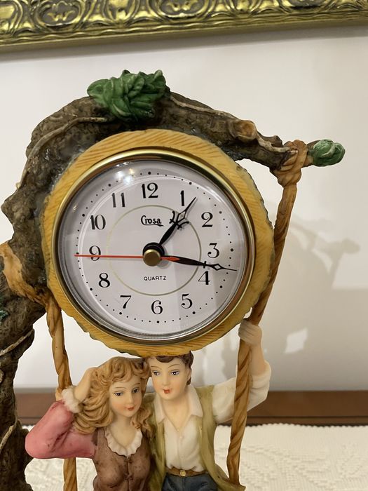 Peça decorativa Crosa Collection relógio vintage