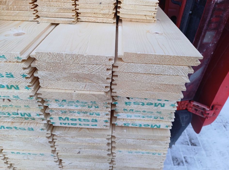 Półbal podbitka boazeria deska tarasowa elewacyjna podłogowa heblowana