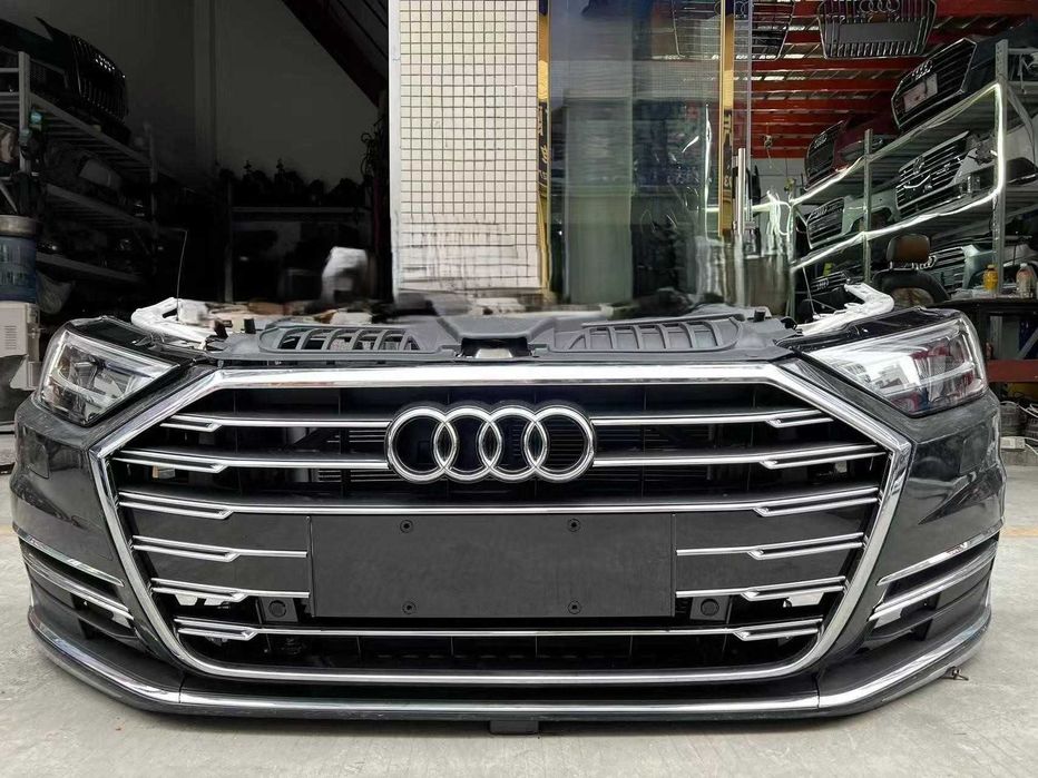 Установочная панель бампер (Морда)в сборе AUDI А8D5 18-22г.S-Line.