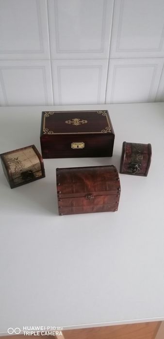 Conjunto de caixas para joias