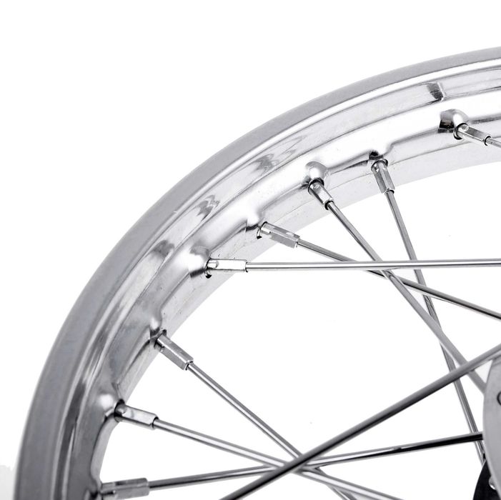 Nowe koło jezdne 1,6x16" Simson S50 S51 kpl z łożyskami CHROM + ALUMINIUM wysyłka