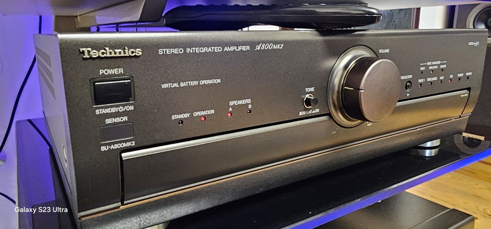 Technics SU-A800M2 zintegrowany wzmacniacz mocy+oryginalny  pilot-bdb stan
