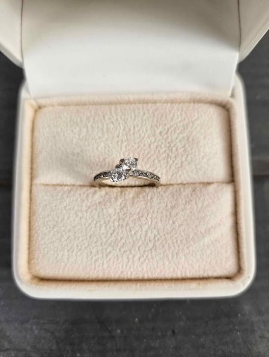 Anel Ouro Branco Anjo 9k