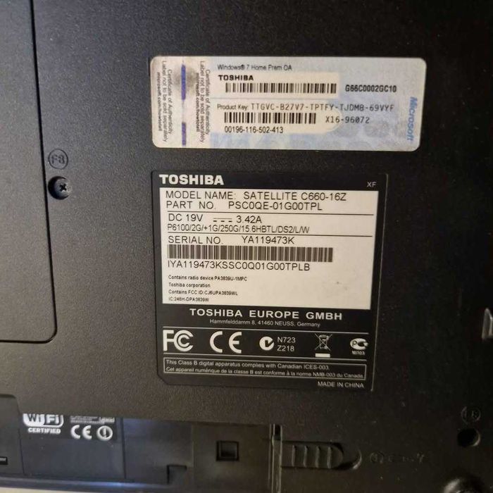Komputer Toshiba Satellite C660-16Z Używany działa 100% Gliwice