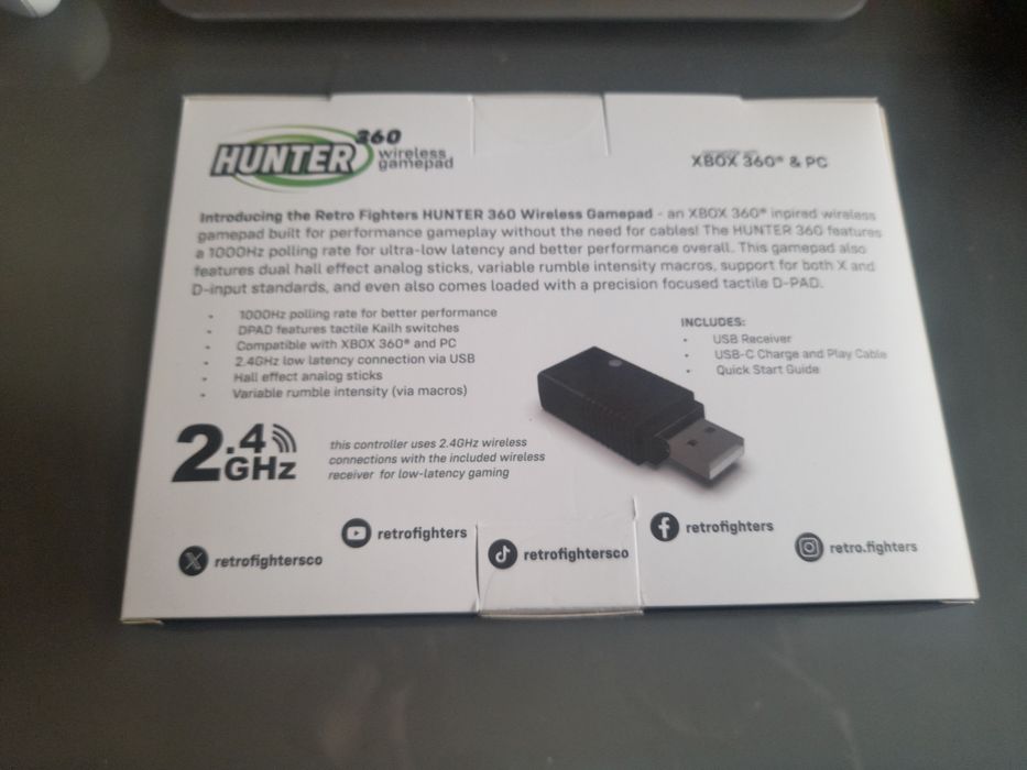 XBox 360 - comando Hunter360 da RetroFighters