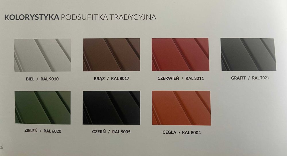 Podsufitka BRYZA tradycyjna i drewnopodobna