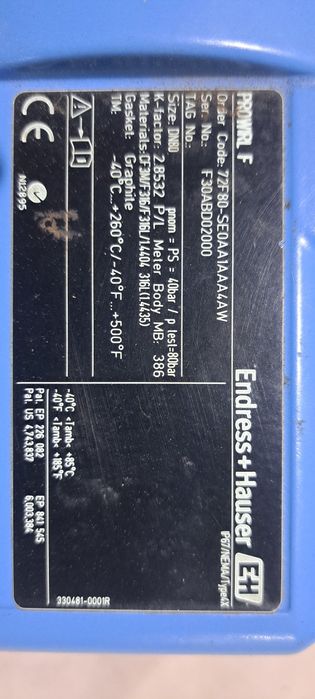 Продам Расходомер Endress Hauser Prowirl 
из 17  
Preduct Documentatio