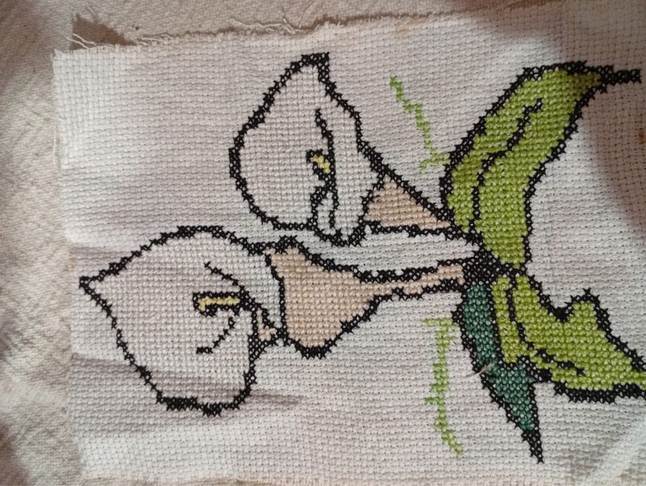 Quadros feitos  em ponto cruz