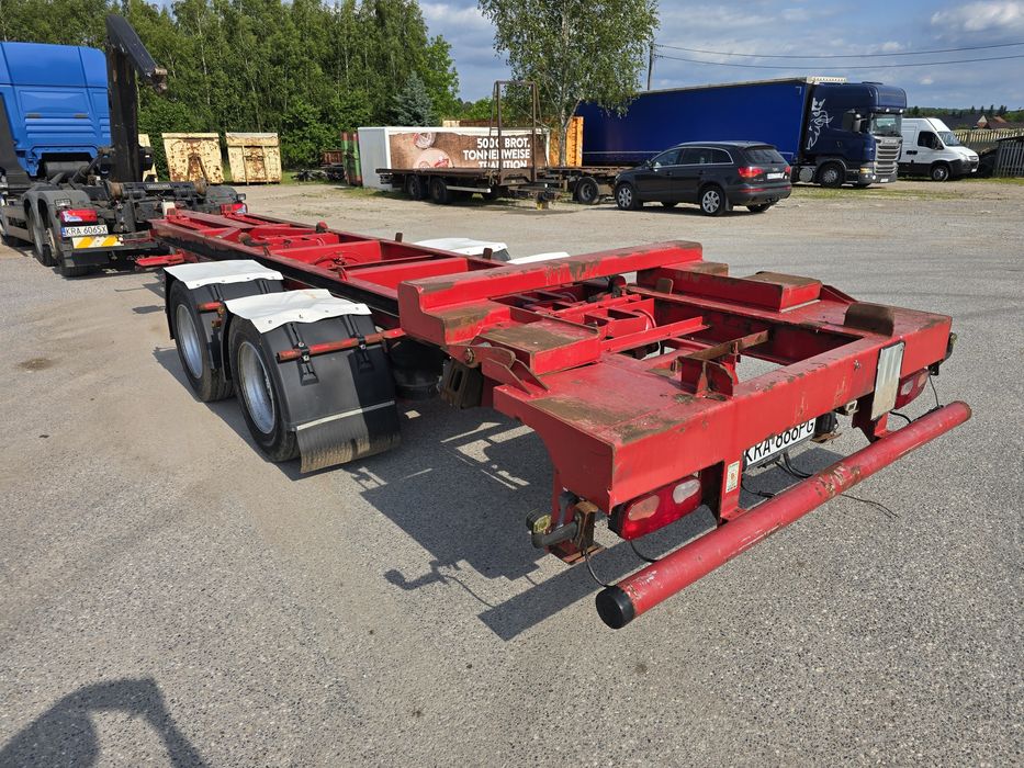 Meiller Przyczepa 53m3 TANDEM do hakowca 19,5 BLIŹNIAK + KONTENER