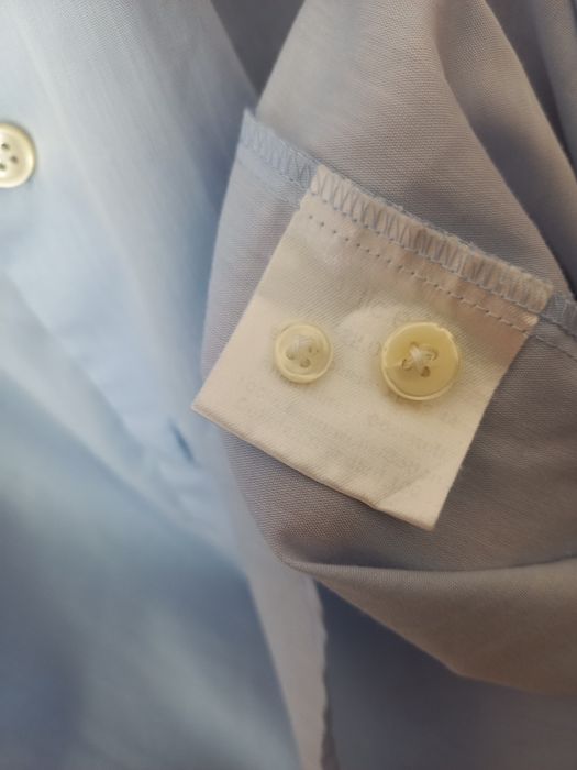 Elegancka błękitna koszula męska | r. XL (43/44) | 100% bawełna