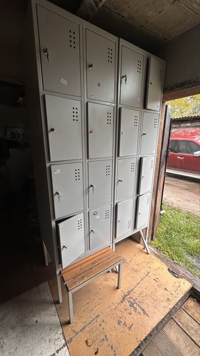 Шафа металева для зберігання речей (для роздягальні, для персоналу)