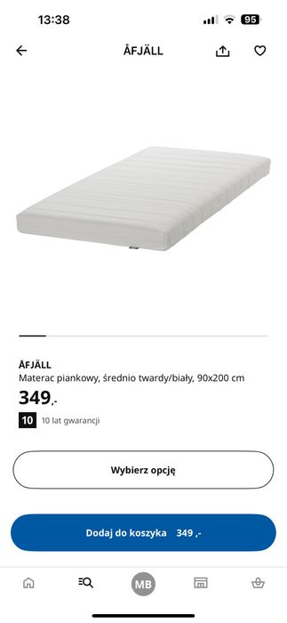 Łóżko podwójne 90x200 + szuflady + materace