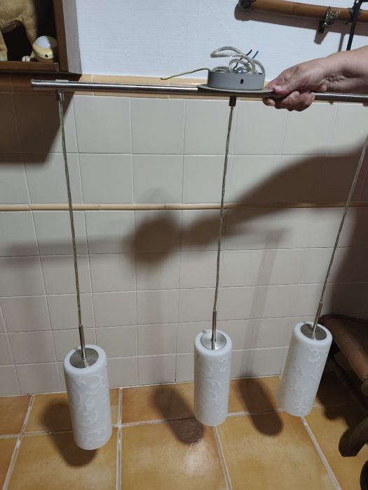 Candeeiro triplo suspenso