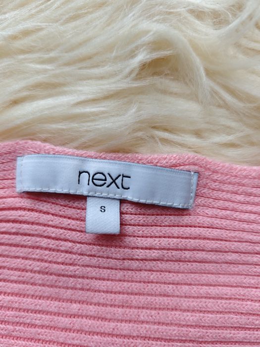 Sweter z długim rękawem nietoperek NEXT rozmiar S pudrowy róż viralovy