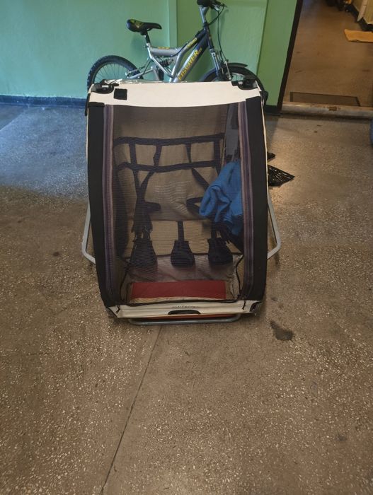 Przyczepka rowerowa dla dzieci 2os do 40kg