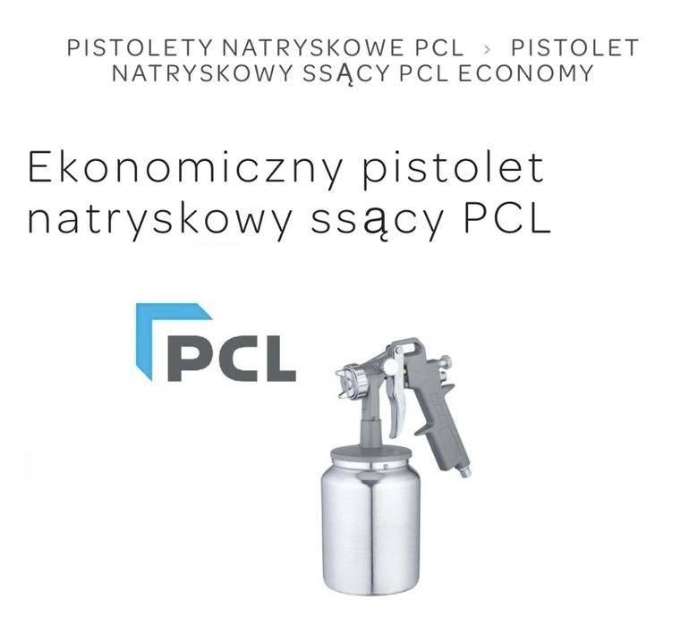 Pistolet natryskowy PCL