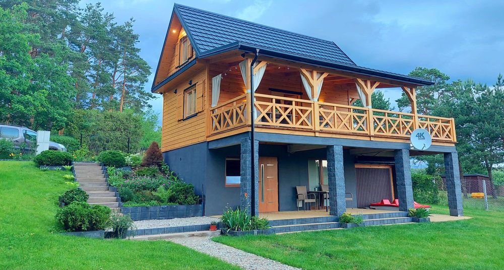 Domek z Jacuzzi nad jeziorem ferie wakacje weekend wolne