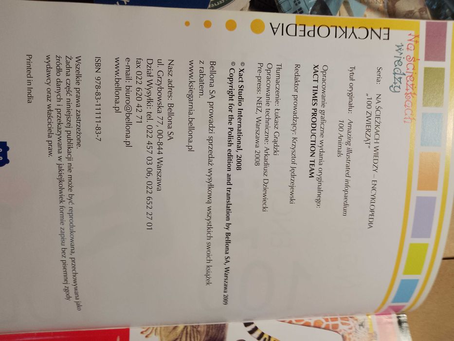 Na ścieżkach wiedzy. Tom 1. 100 zwierząt Praca zbiorowa