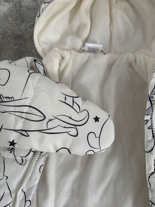 Cool Club, Kombinezon dziecięcy z kapturem, ecru, Kubuś Puchatek 74