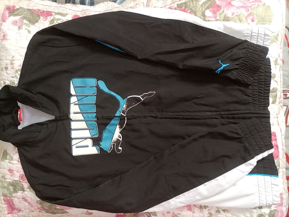 Casaco Puma preto e branco