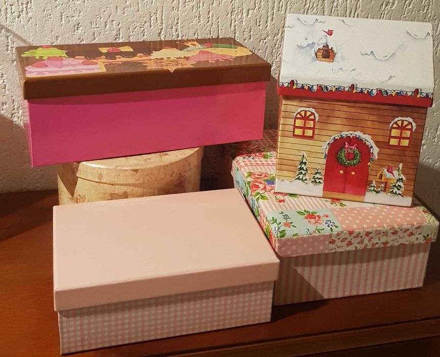 Caixas de decoração/arrumação 5 unidades