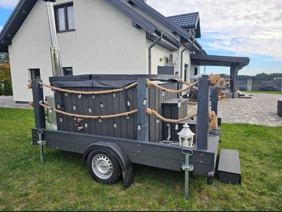 *WYNAJEM* Mobilna Balia Jacuzzi GO - *DUŻA*  Spa, Bania, Ruska Bania