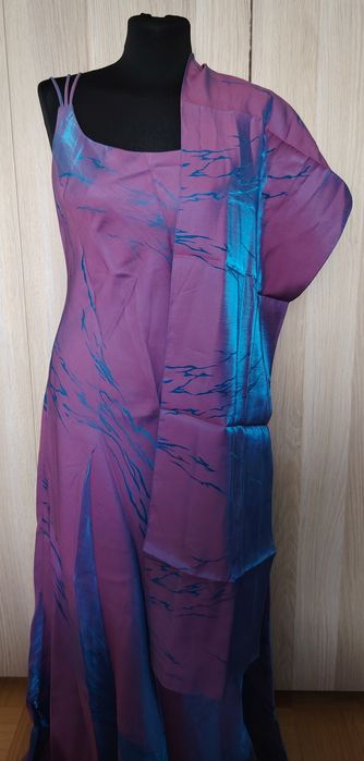 Coty zjawiskowa elegancka sukienka maxi szal 38/40