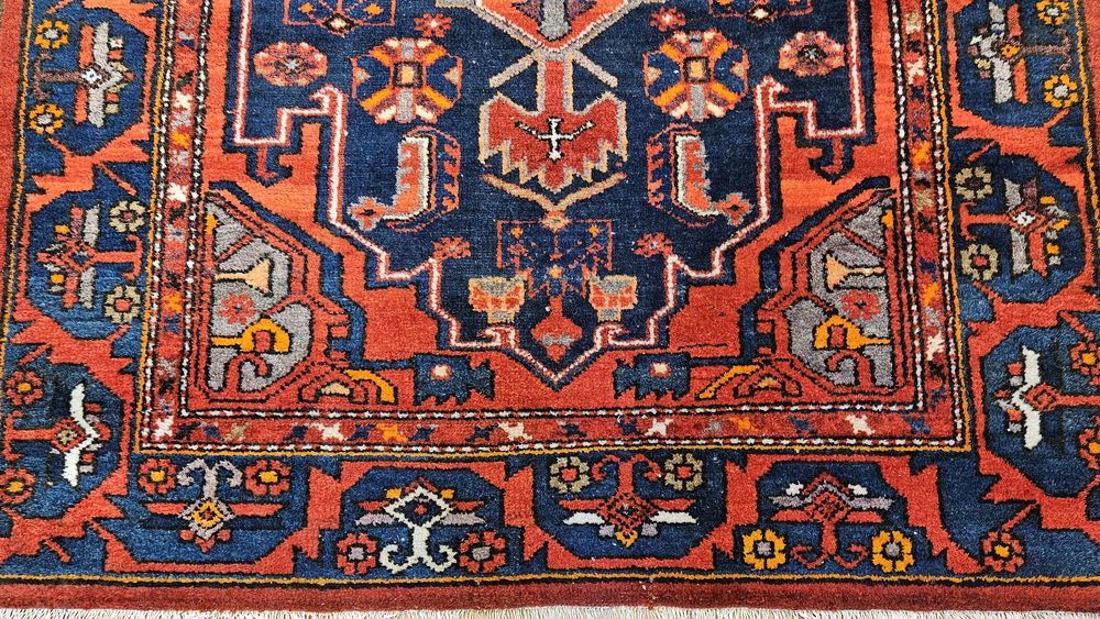 Hamadan, oryginalny stary perski dywan ręcznie tkany 130x204