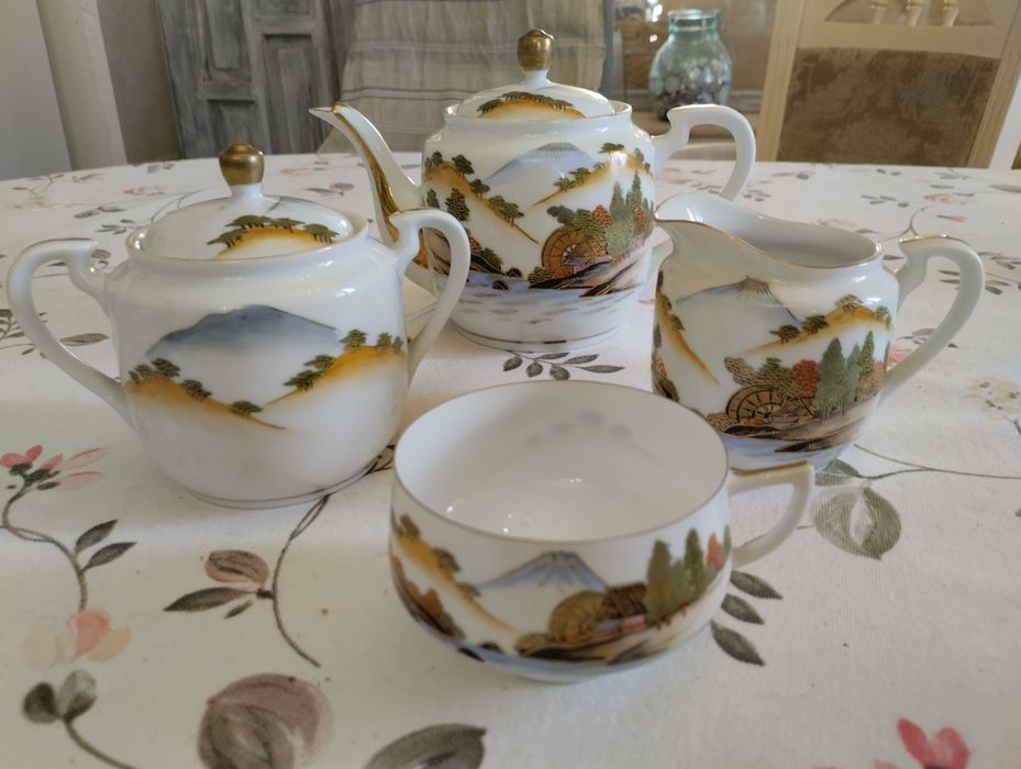 Винтажный японский чайный сервиз