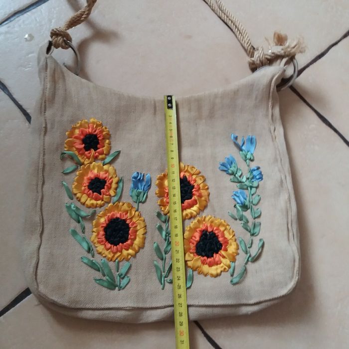 Вишивка, Сумка льянная ручная робота
